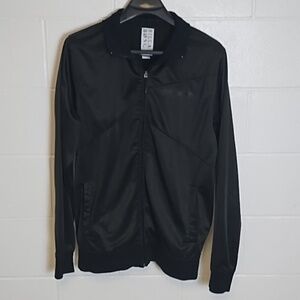 Billabong midweight Fleece lined Bomber Jacket Black Large Double Zip